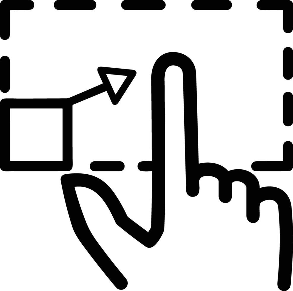Hand icon symbol image illustration vector