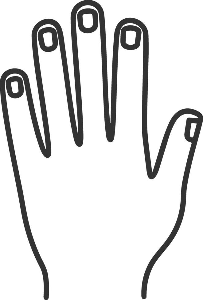 Hand icon symbol image illustration vector