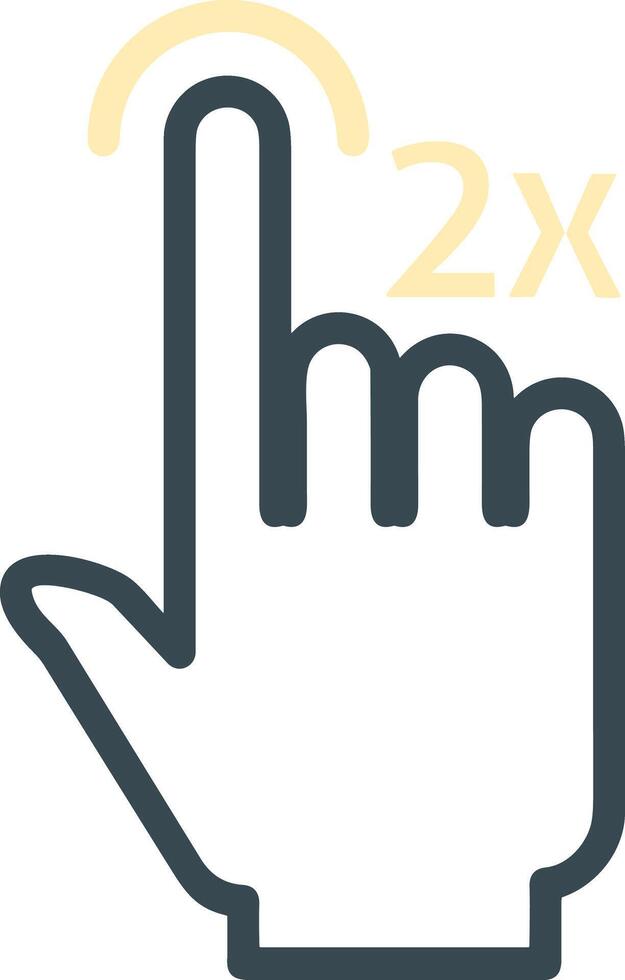 Hand icon symbol image illustration vector