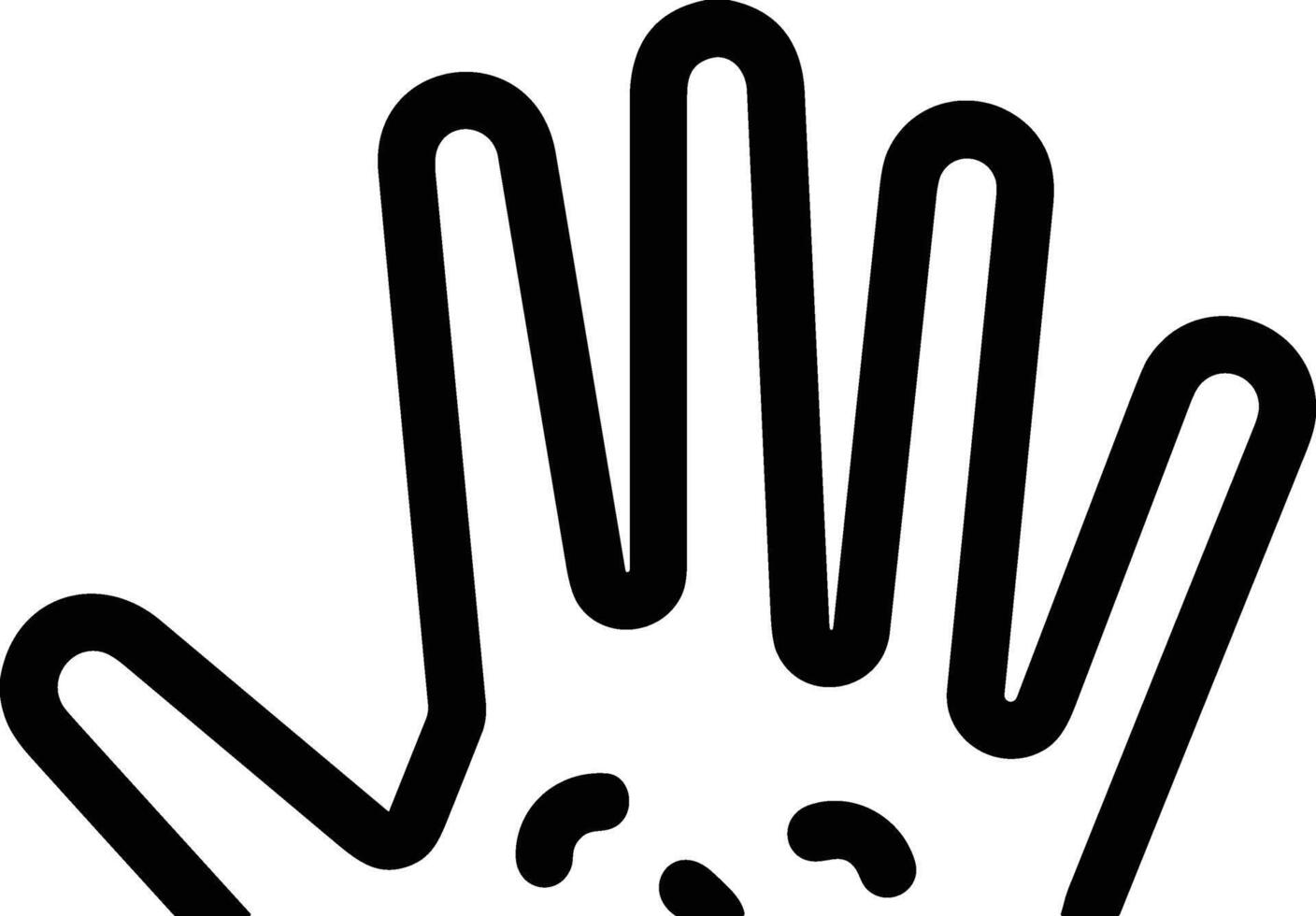Hand icon symbol image illustration vector