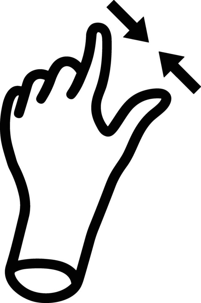 Hand icon symbol image illustration vector