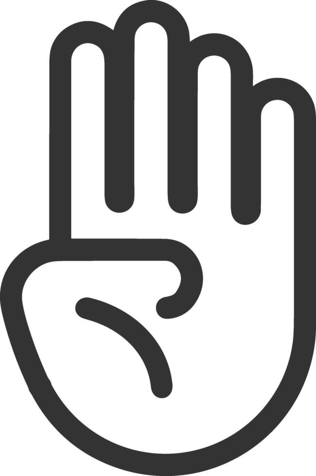 Hand icon symbol image illustration vector