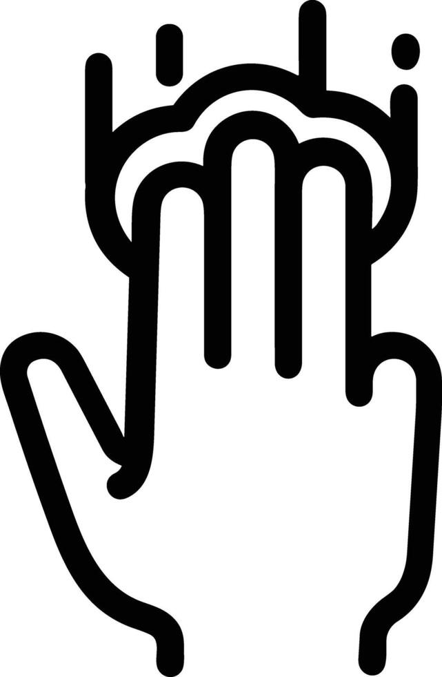 Hand icon symbol image illustration vector