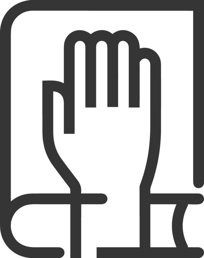 Hand icon symbol image illustration vector