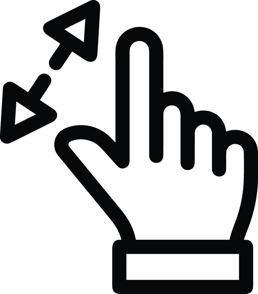 Hand icon symbol image illustration vector