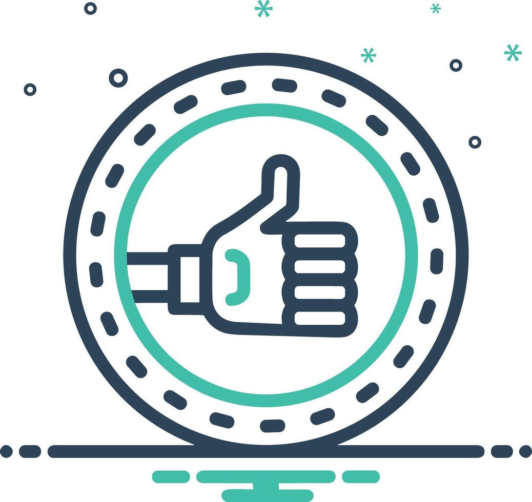 Hand icon symbol image illustration vector