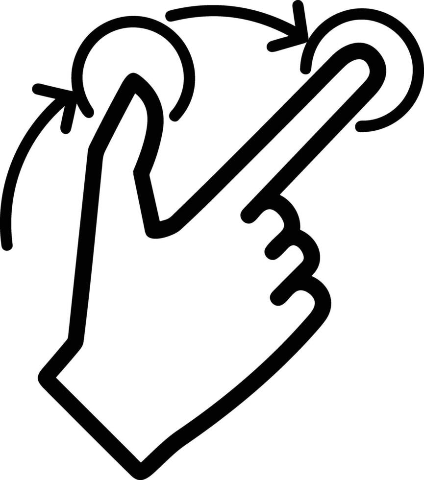 Hand icon symbol image illustration vector
