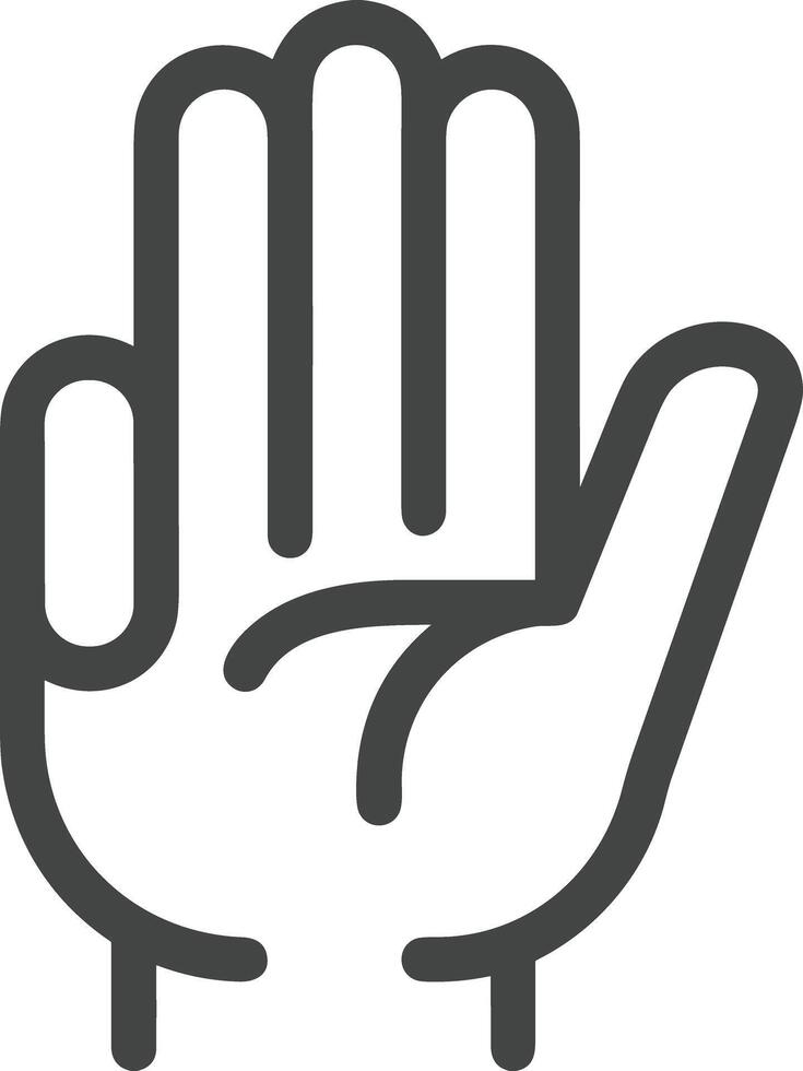 Hand icon symbol image illustration vector