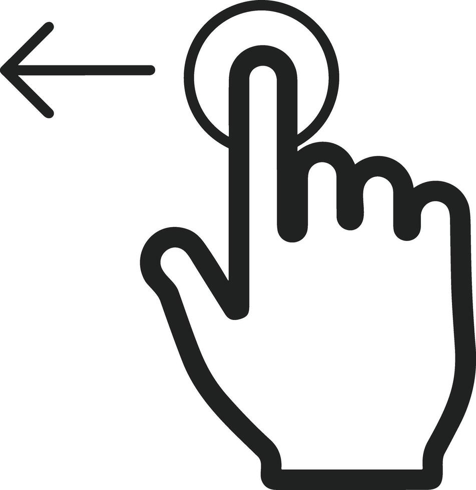 Hand icon symbol image illustration vector