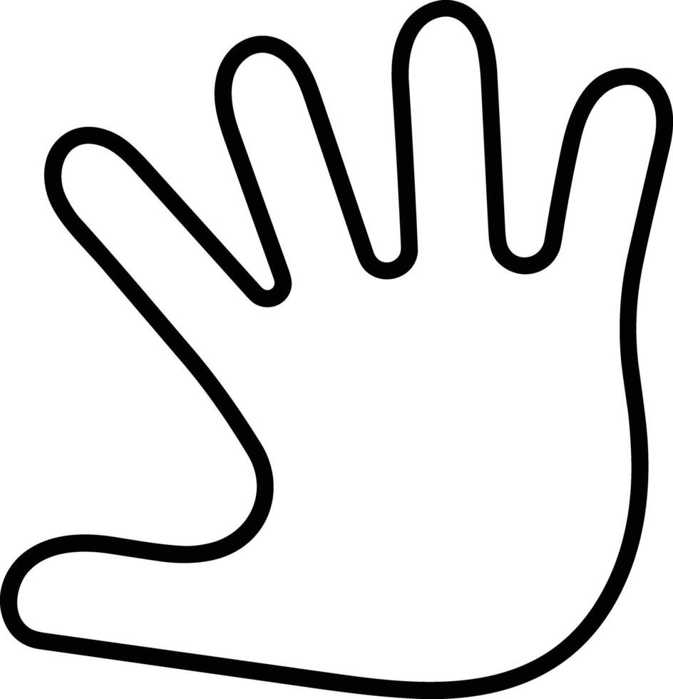 Hand icon symbol image illustration vector