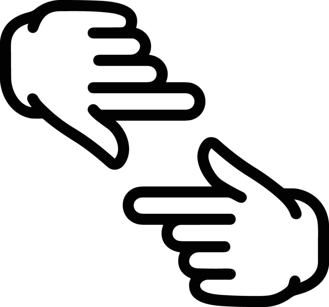Hand icon symbol image illustration vector
