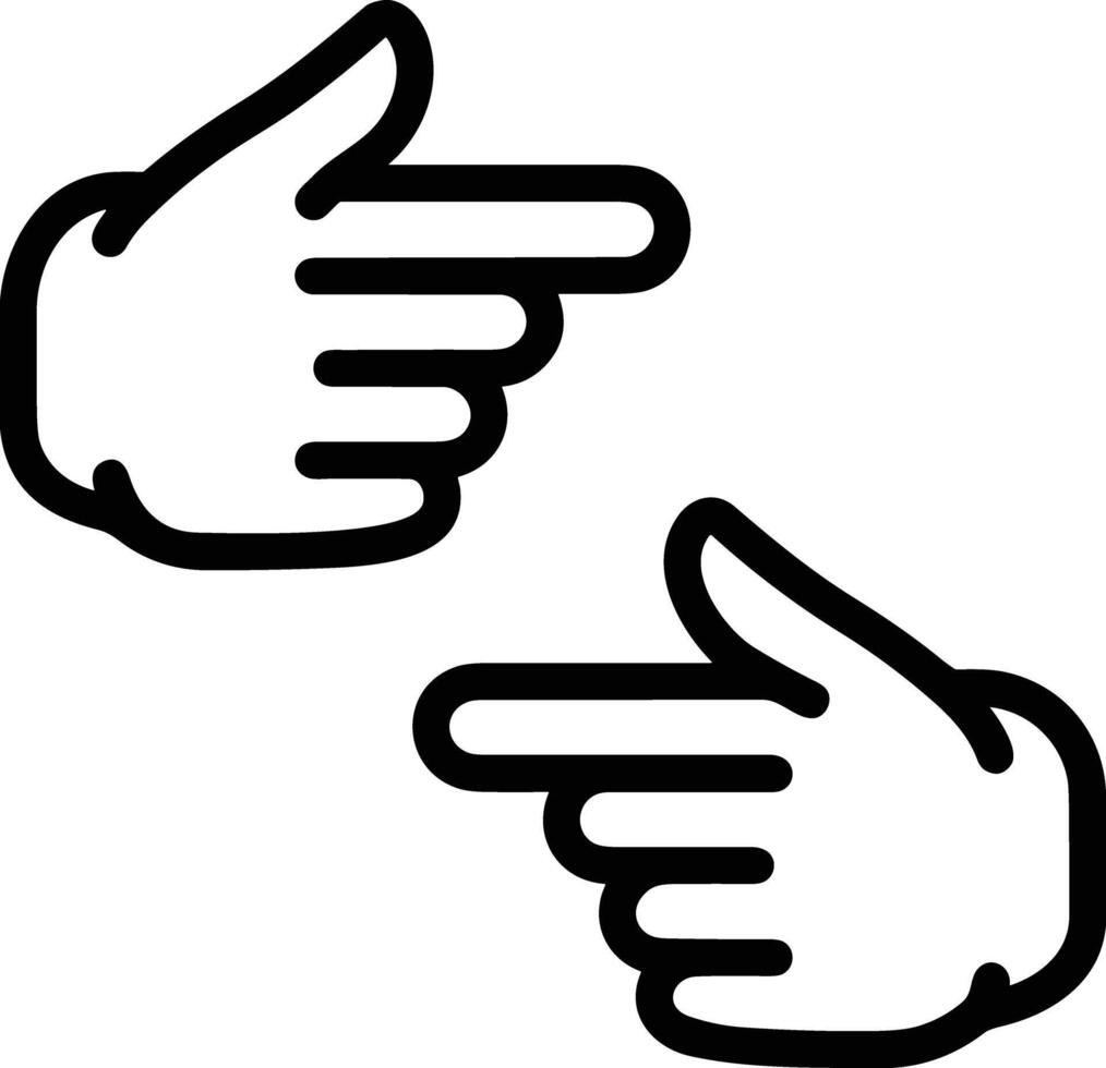 Hand icon symbol image illustration vector