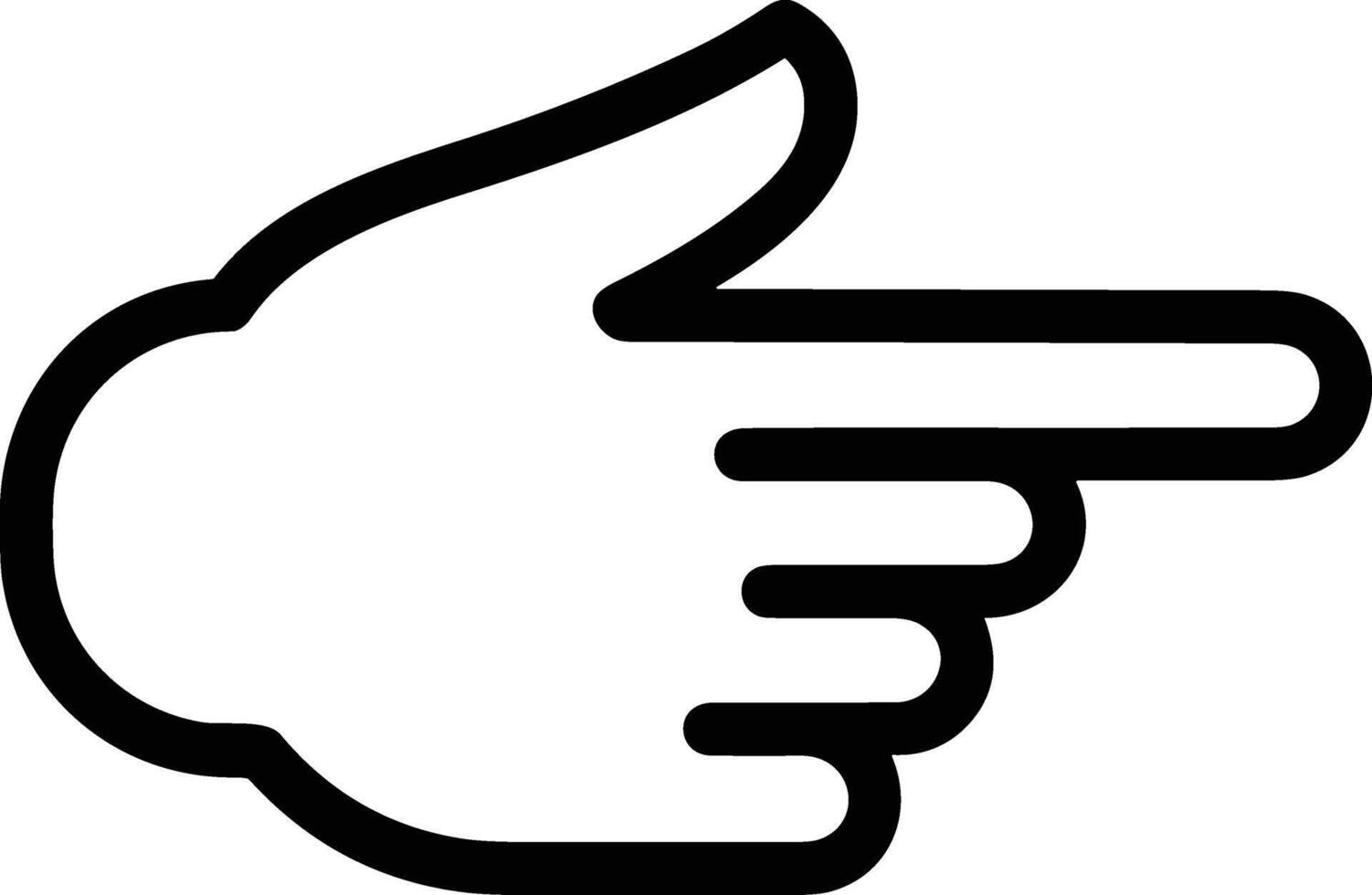 Hand icon symbol image illustration vector