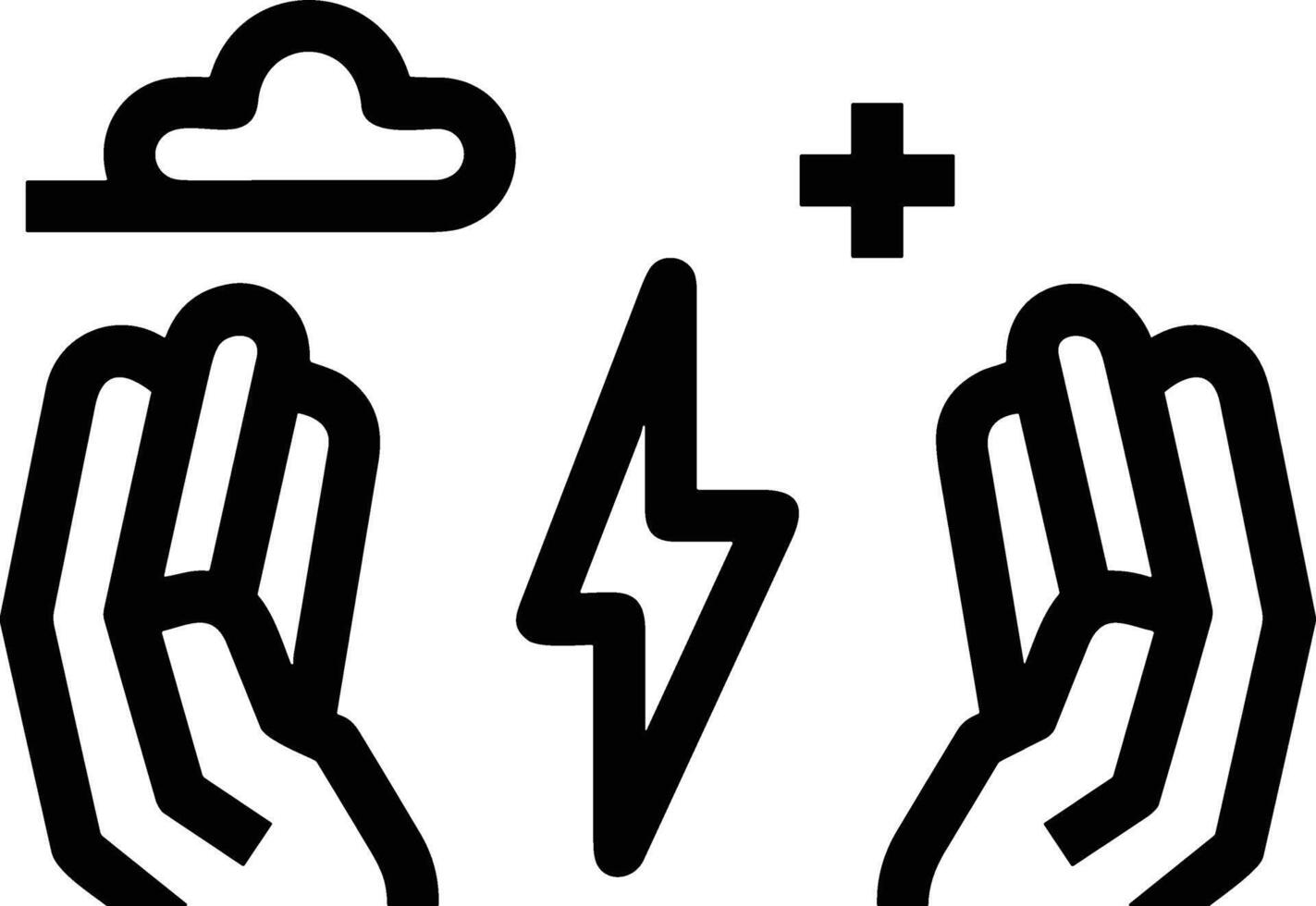 Hand icon symbol image illustration vector