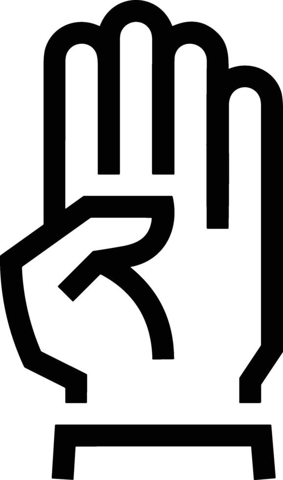 Hand icon symbol image illustration vector