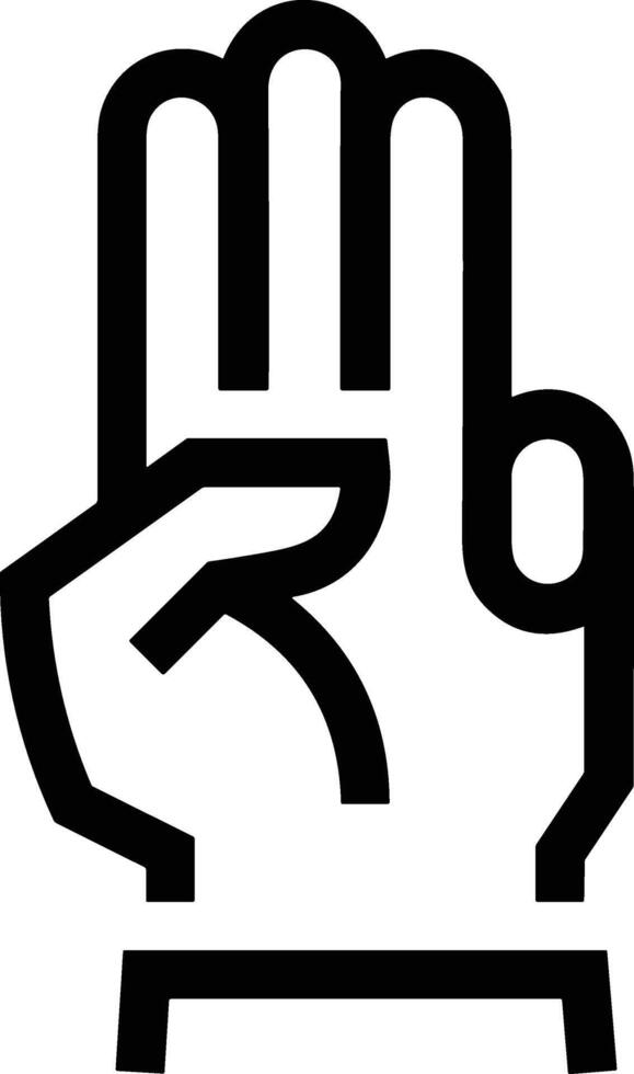 Hand icon symbol image illustration vector
