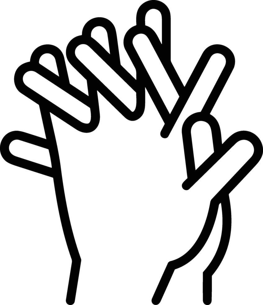 Hand icon symbol image illustration vector