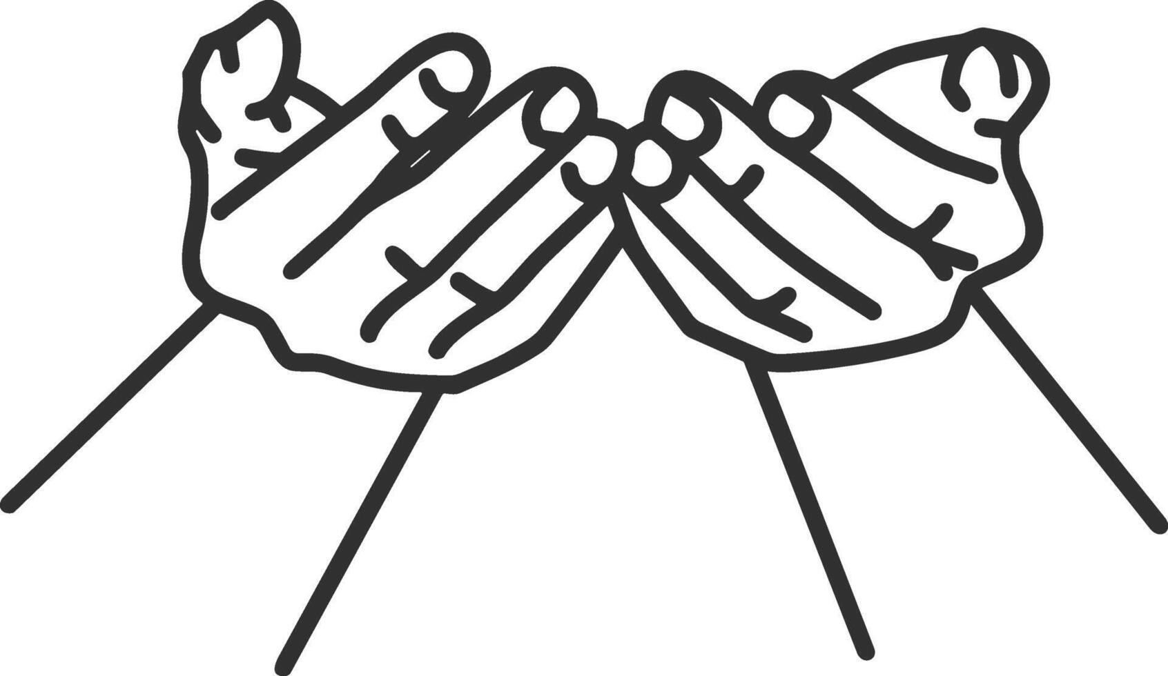 Hand icon symbol image illustration vector