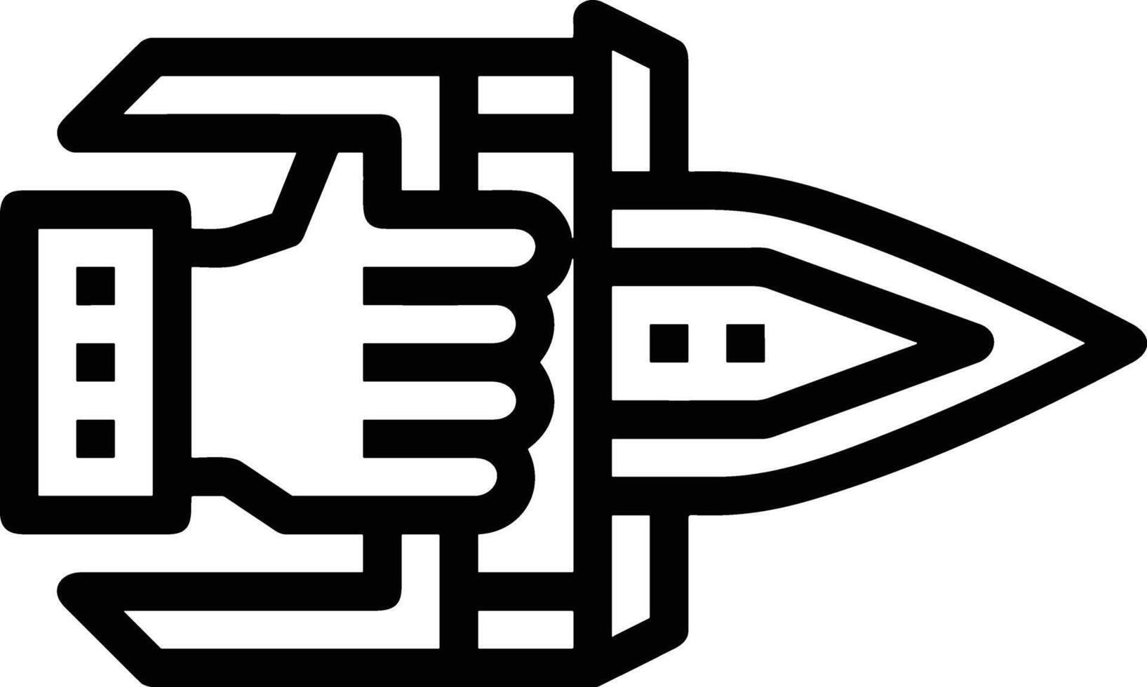 Hand icon symbol image illustration vector