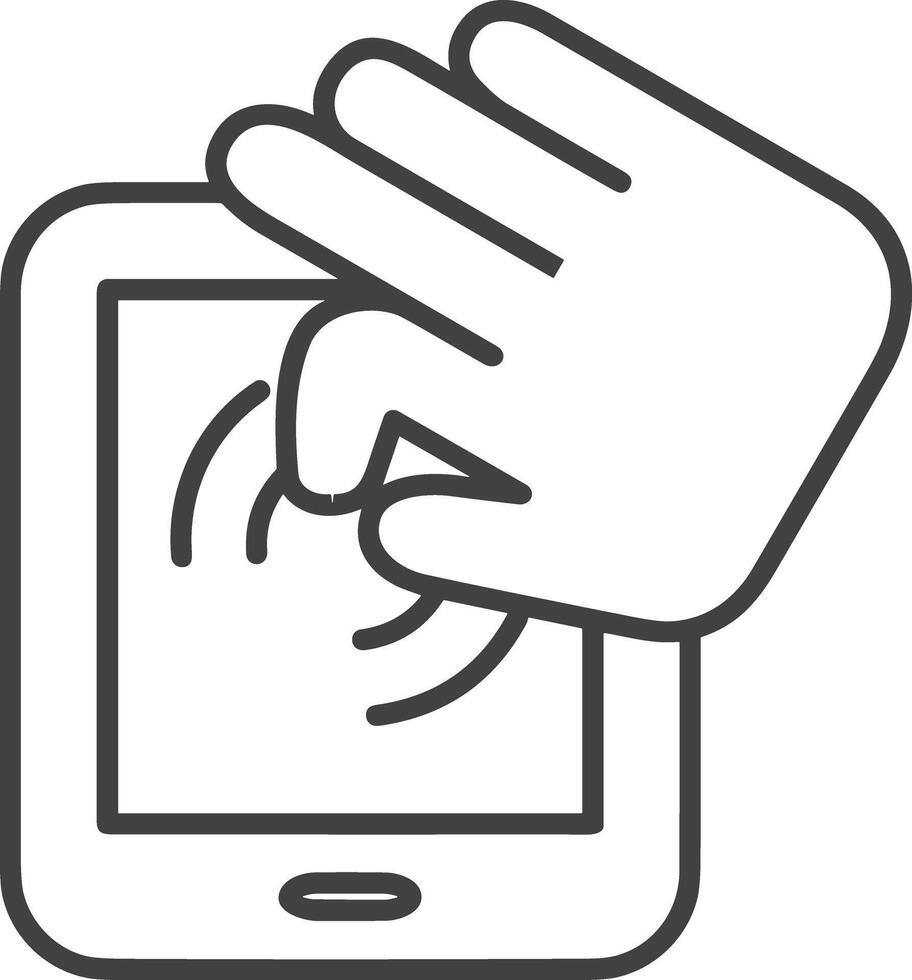 Hand icon symbol image illustration vector