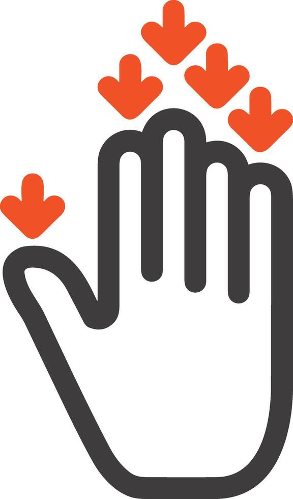 Hand icon symbol image illustration vector