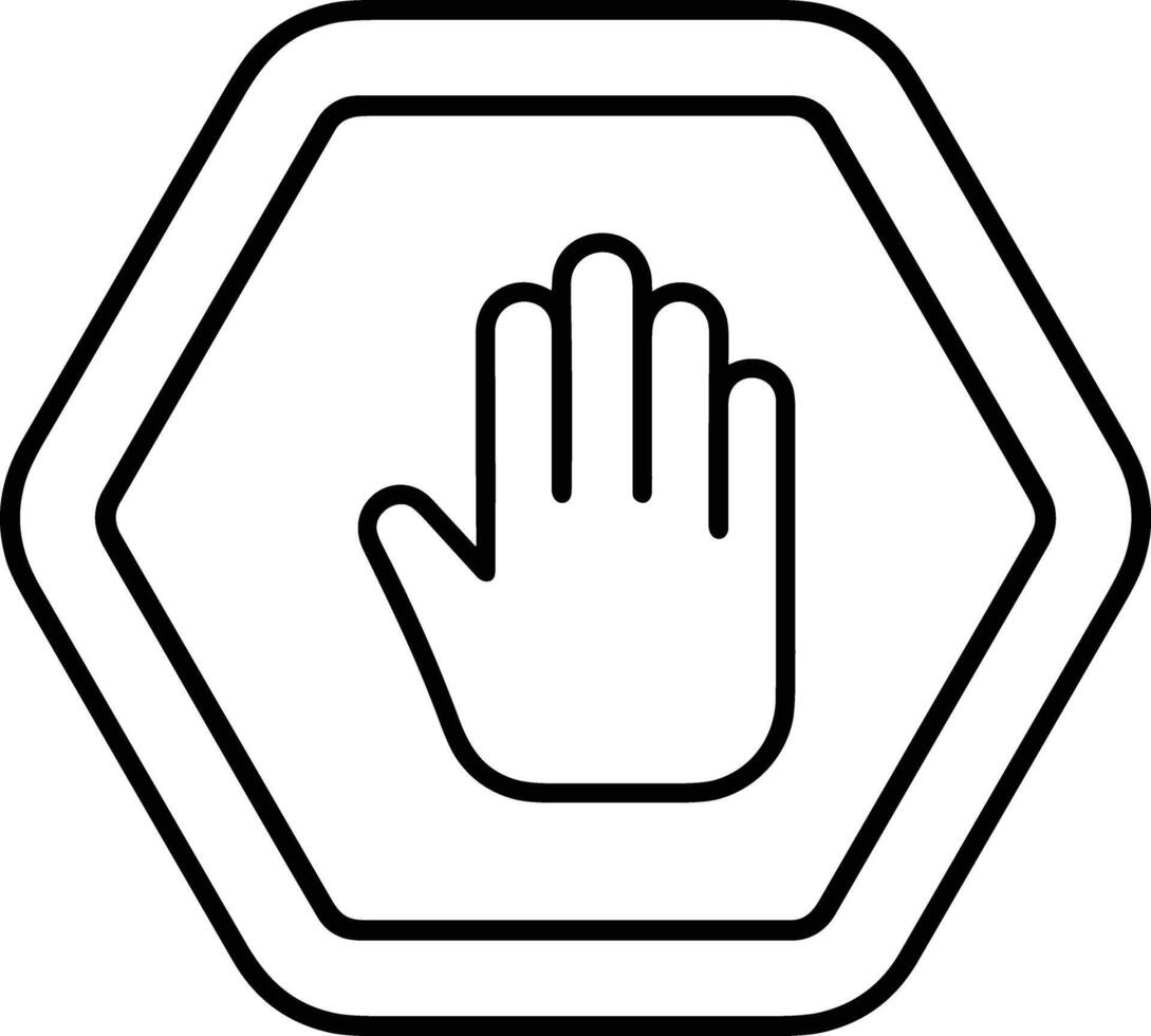 Hand icon symbol image illustration vector