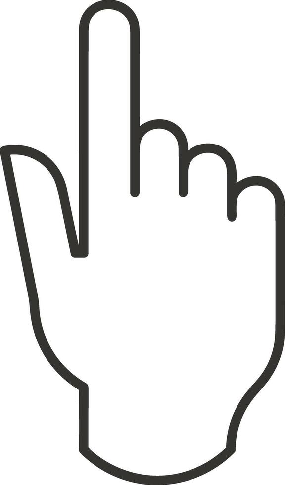 Hand icon symbol image illustration vector