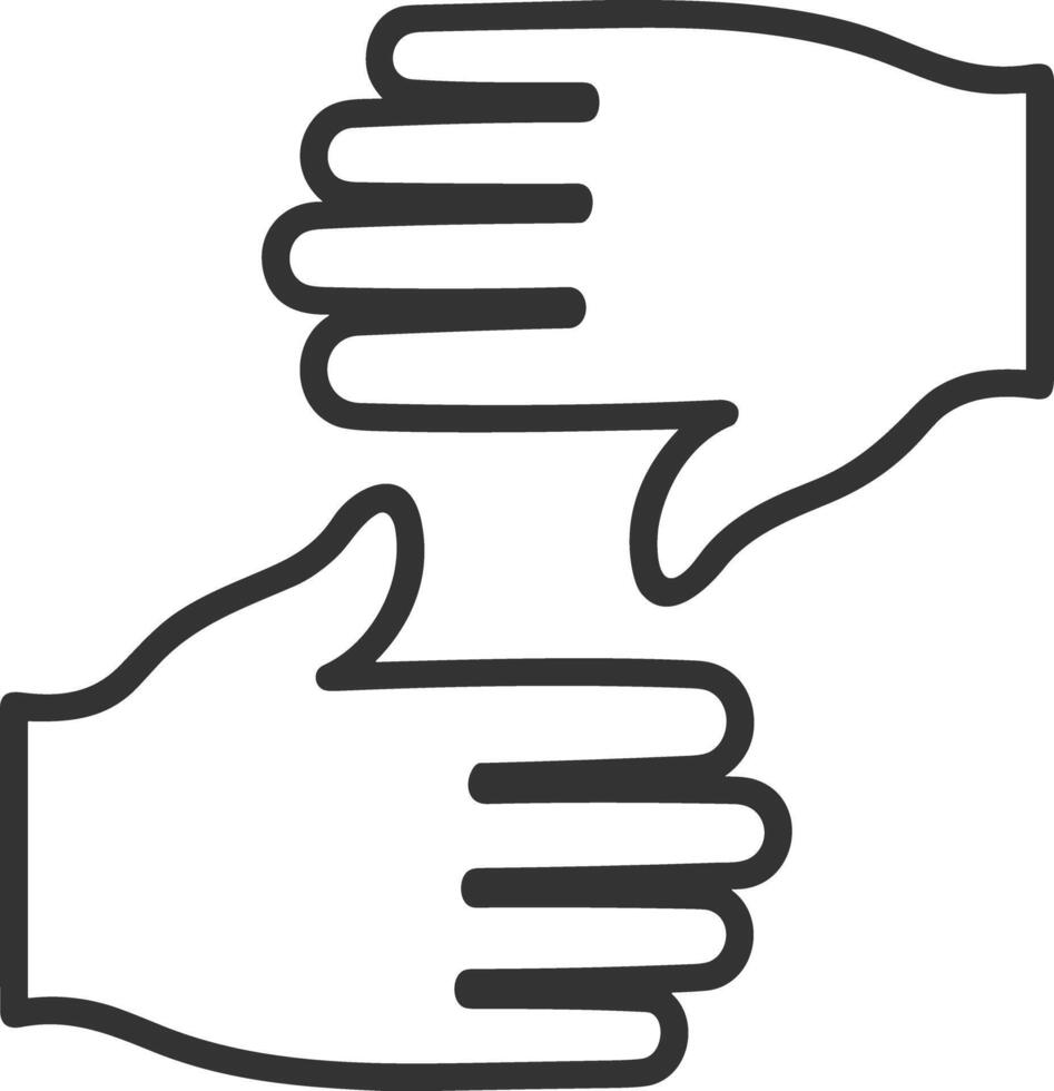 Hand icon symbol image illustration vector