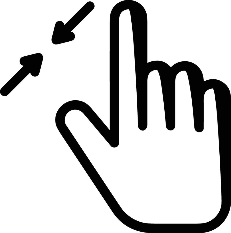Hand icon symbol image illustration vector