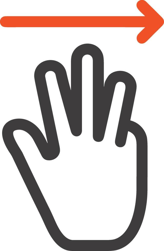 Hand icon symbol image illustration vector