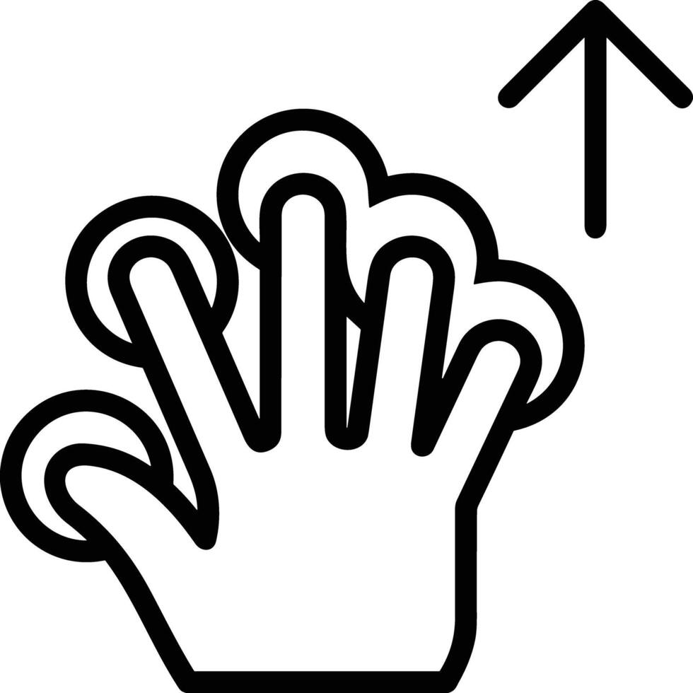 Hand icon symbol image illustration vector