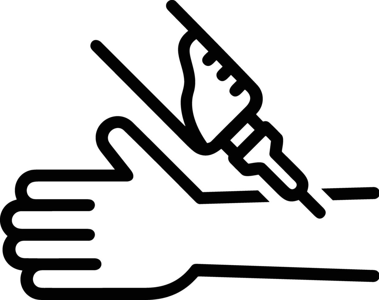 Hand icon symbol image illustration vector