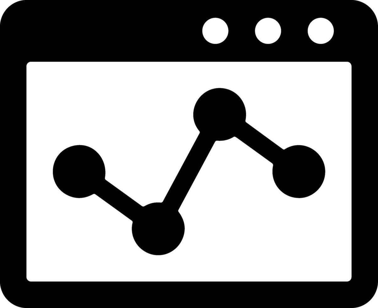 Chart icon symbol image for data statistic analysis illustration vector