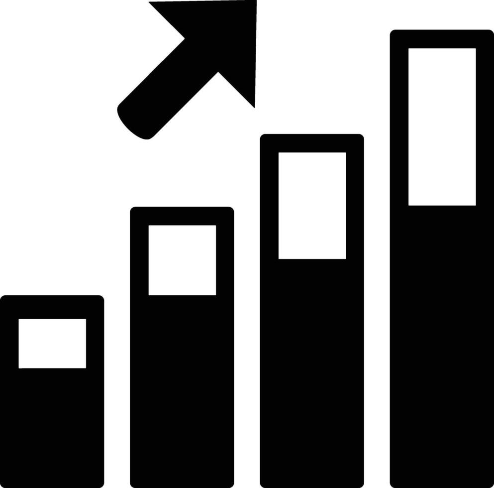 Chart icon symbol image for data statistic analysis illustration vector