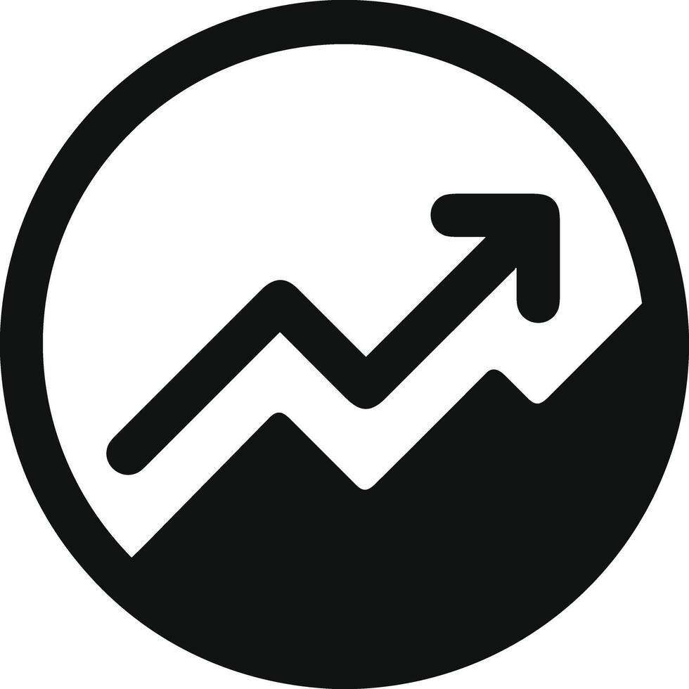 Chart icon symbol image for data statistic analysis illustration vector