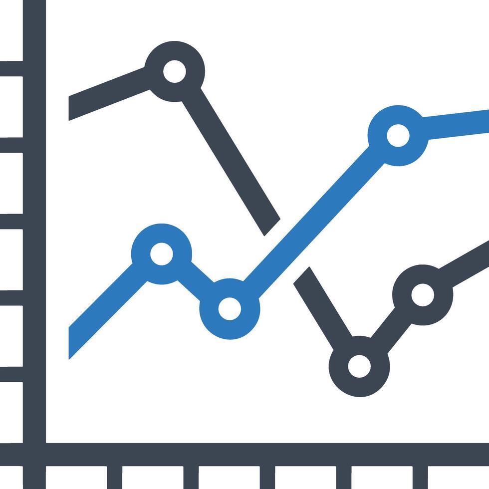 Chart icon symbol image for data statistic analysis illustration vector