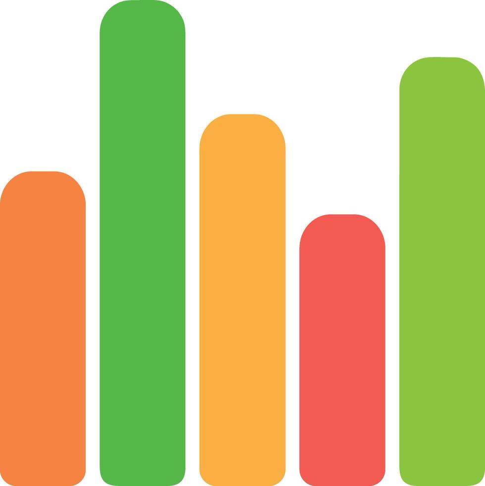 Chart icon symbol image for data statistic analysis illustration vector