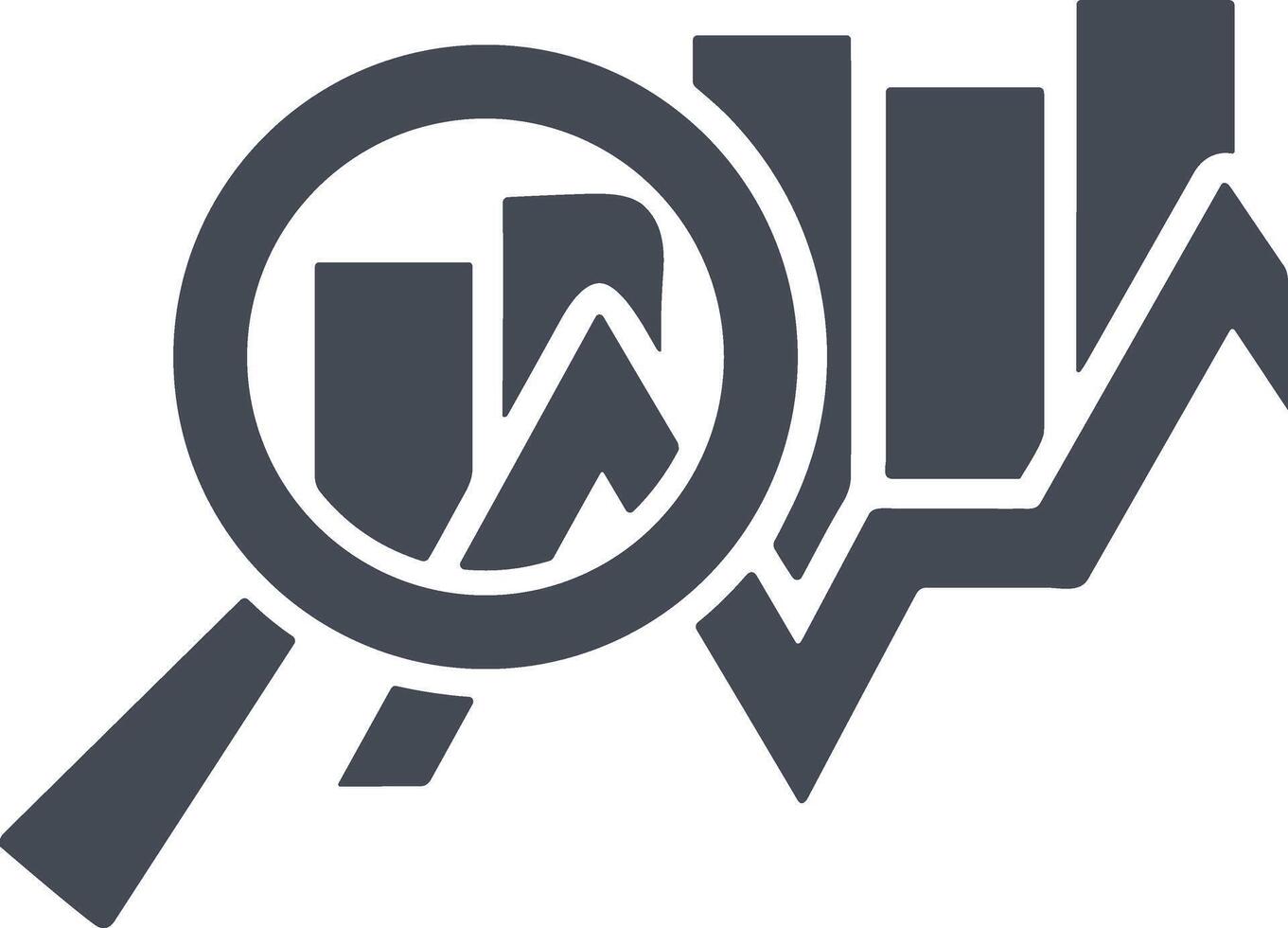 Chart icon symbol image for data statistic analysis illustration vector
