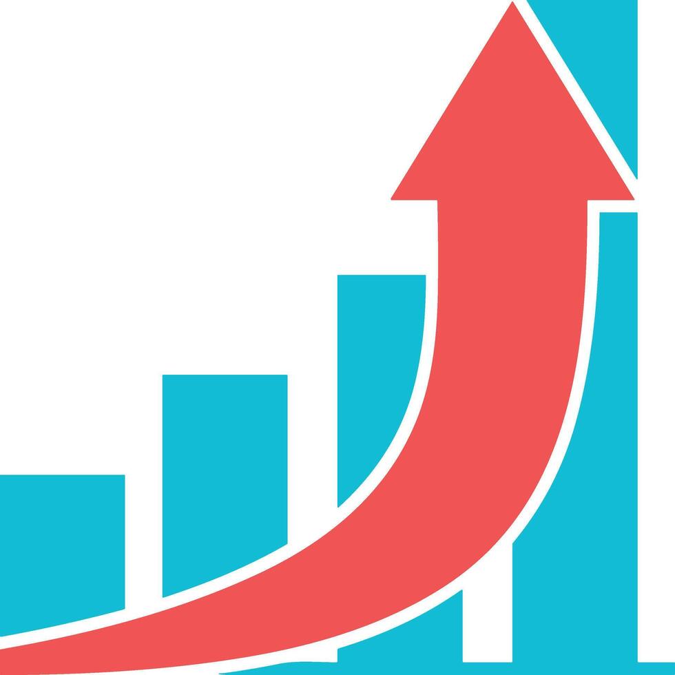 Chart icon symbol image for data statistic analysis illustration vector