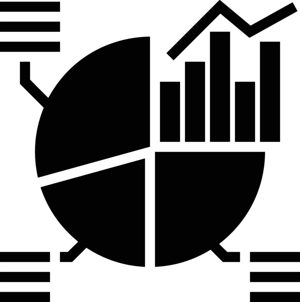Chart icon symbol image for data statistic analysis illustration vector