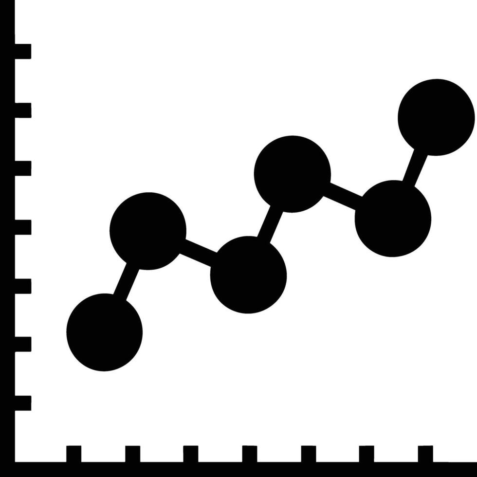 Chart icon symbol image for data statistic analysis illustration vector