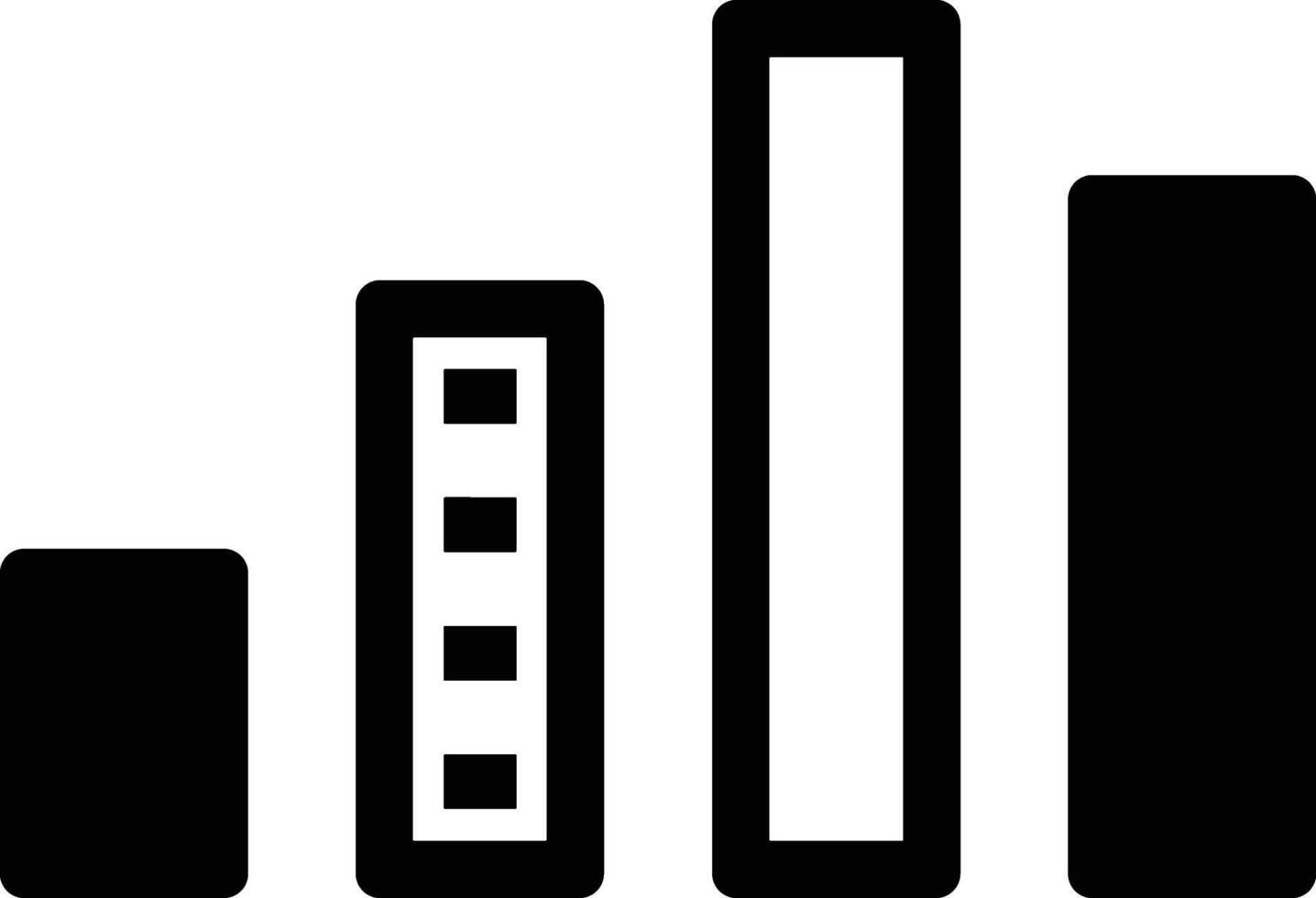 Chart icon symbol image for data statistic analysis illustration vector