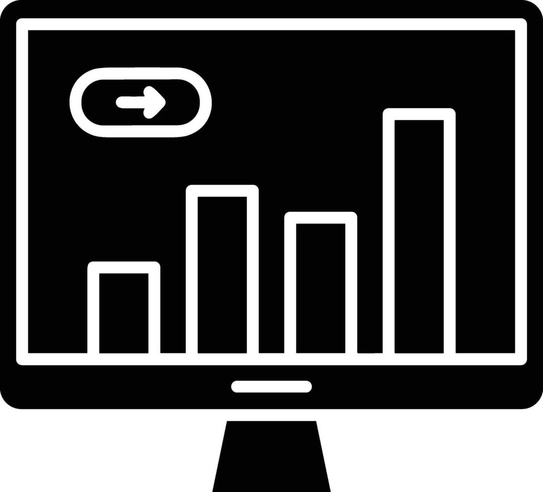 Chart icon symbol image for data statistic analysis illustration vector