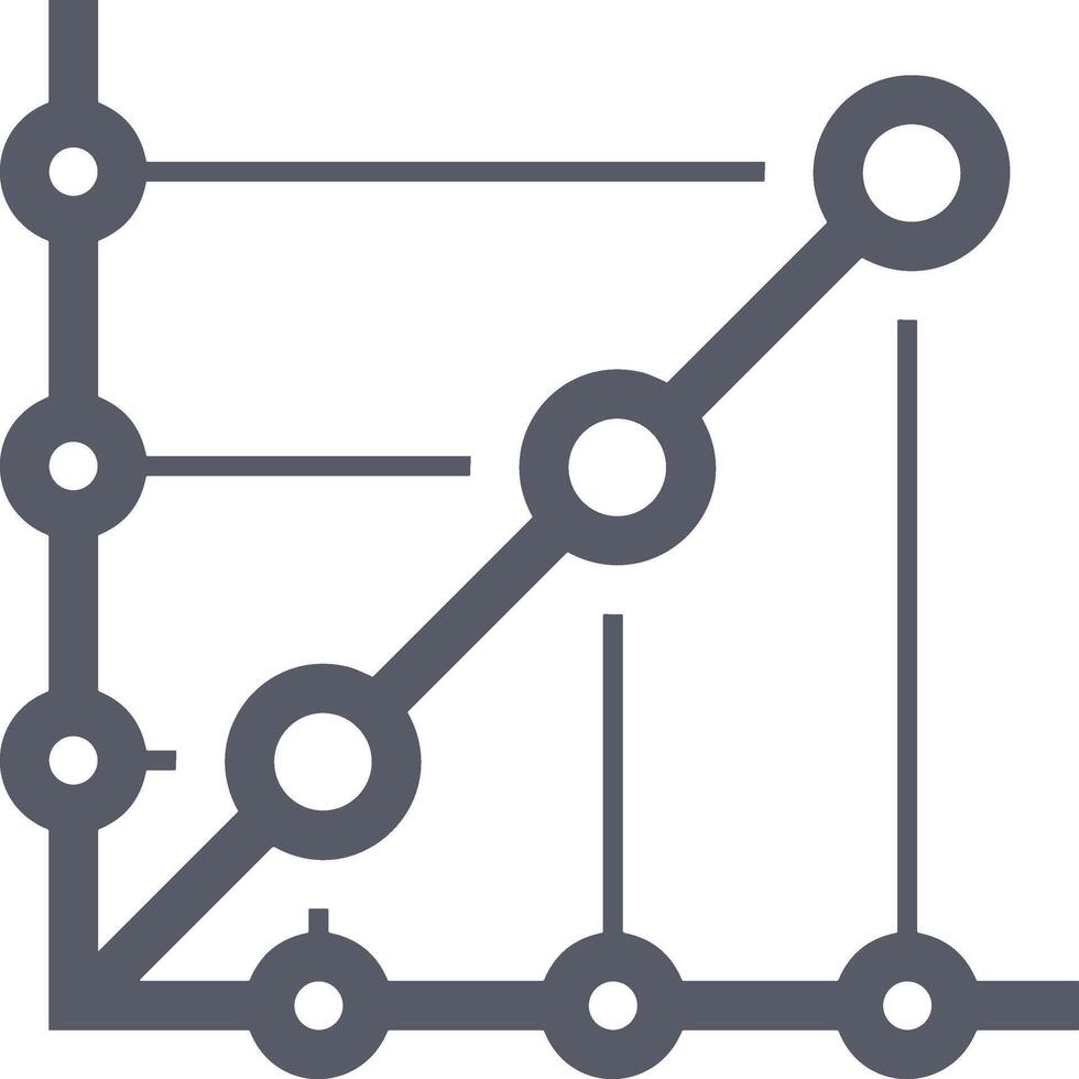 Chart icon symbol image for data statistic analysis illustration vector