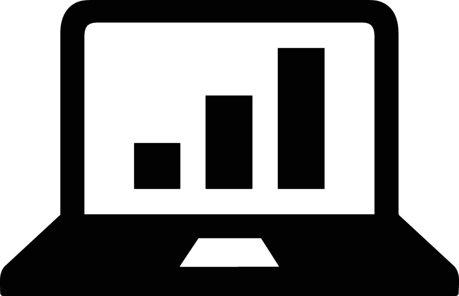 Chart icon symbol image for data statistic analysis illustration vector