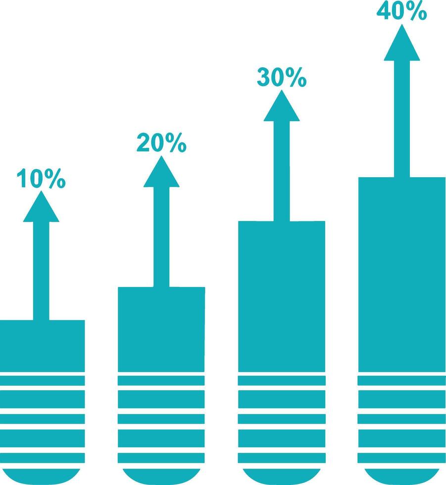 Chart icon symbol image for data statistic analysis illustration vector