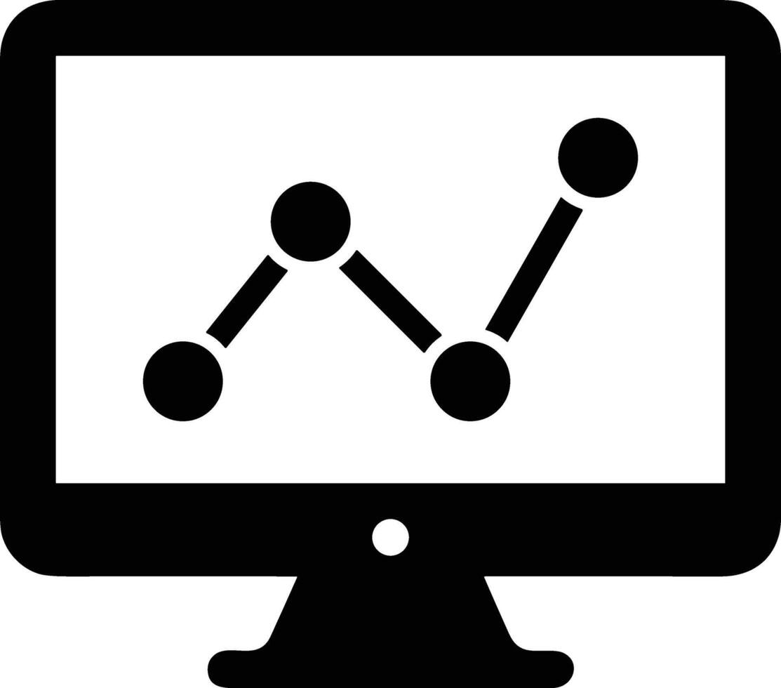 Chart icon symbol image for data statistic analysis illustration vector