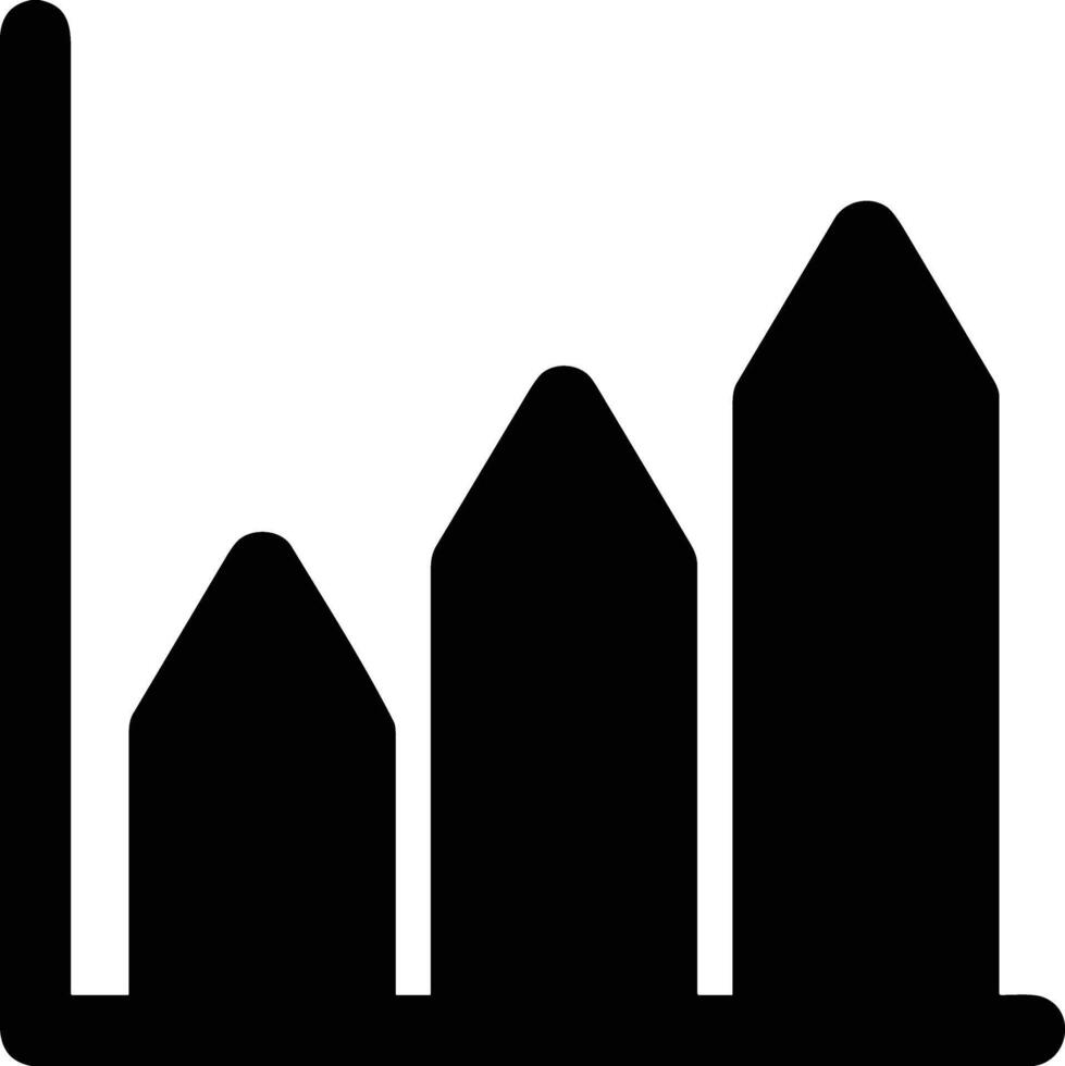 Chart icon symbol image for data statistic analysis illustration vector