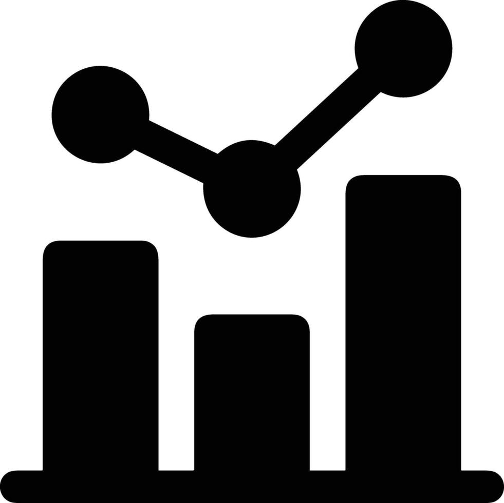 Chart icon symbol image for data statistic analysis illustration vector