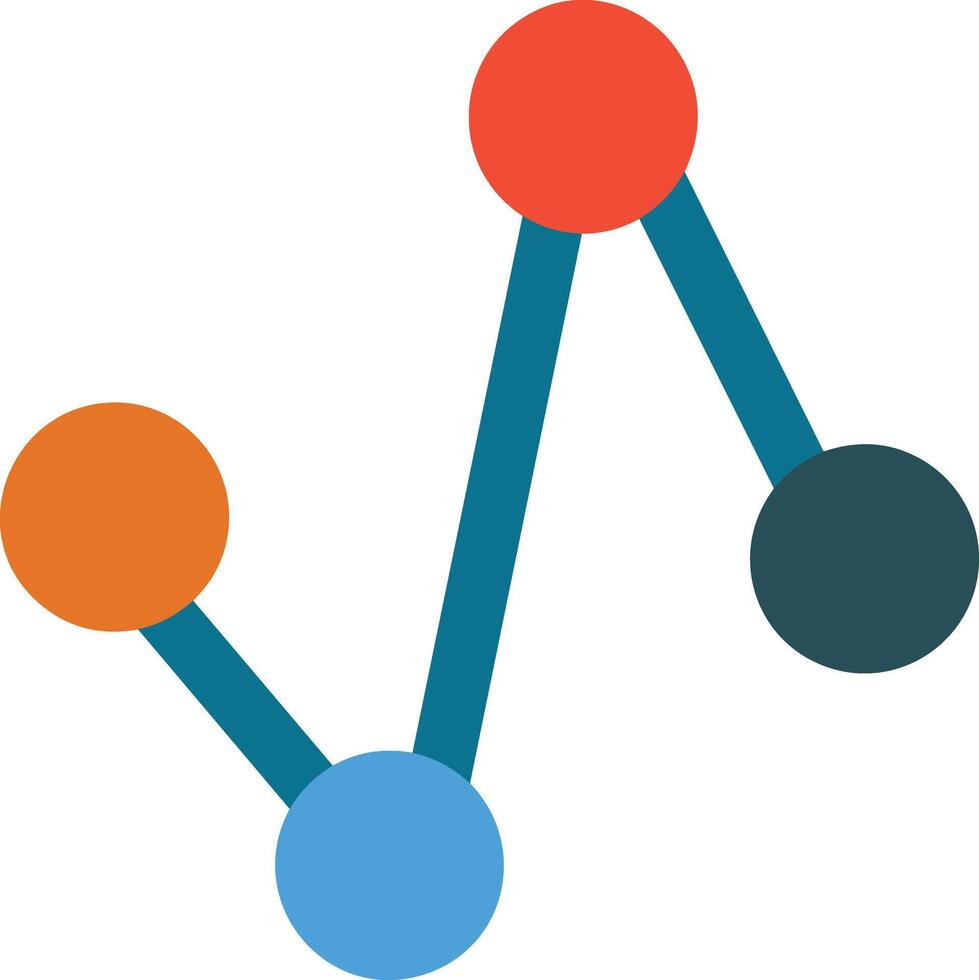 Chart icon symbol image for data statistic analysis illustration vector